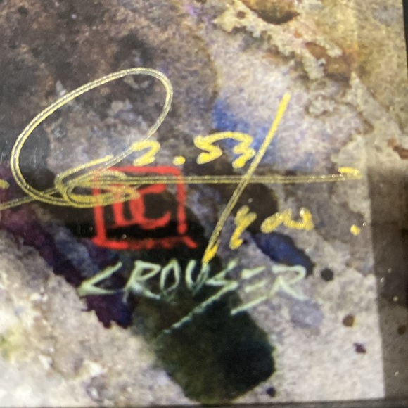 Dean Crouser Signed Paper Art of A Bear. 8x10 with frame - Picture 2 of 5